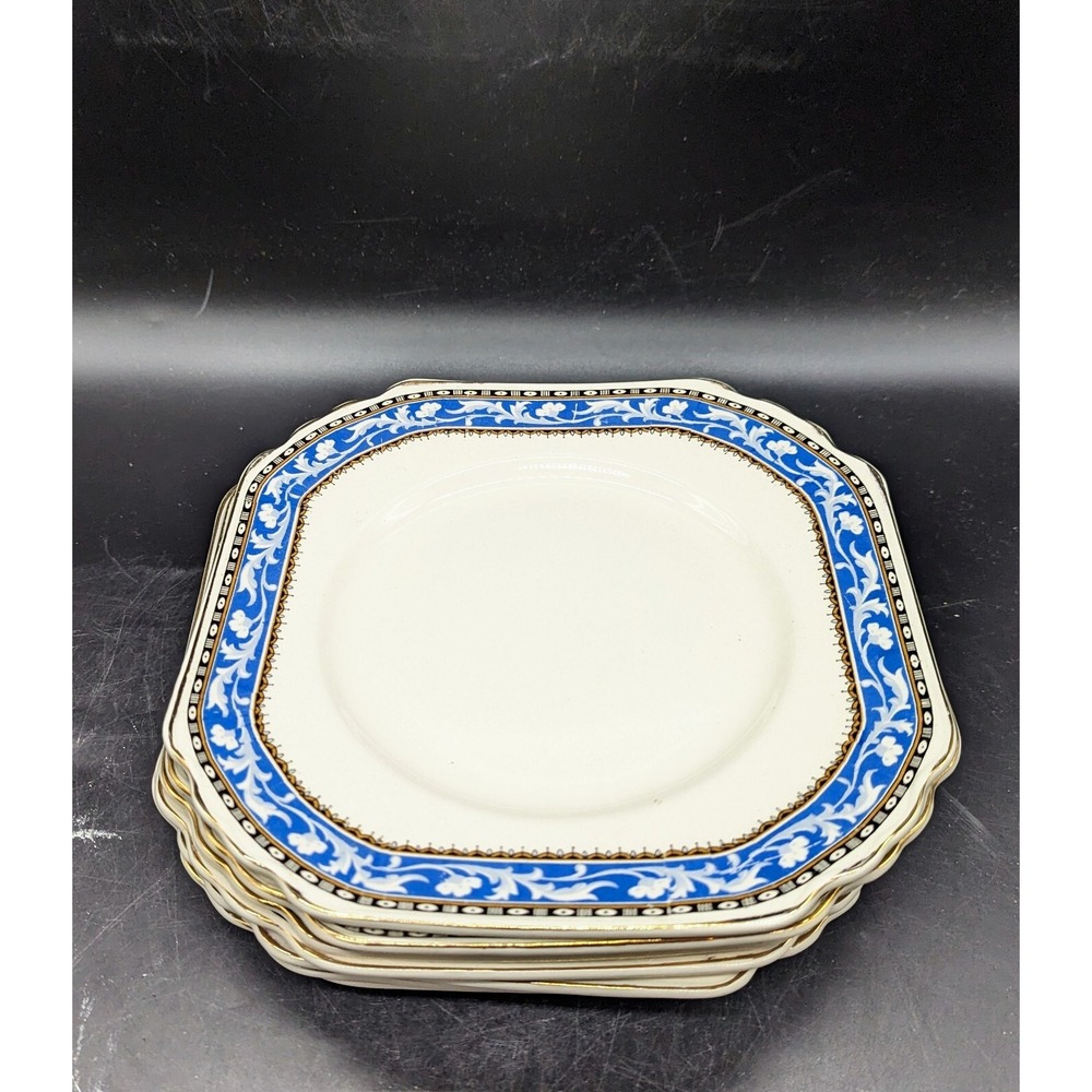 Set/7 Vintage Wedgwood Octagonal Luncheon Snack Plate C2714 8.5" England
